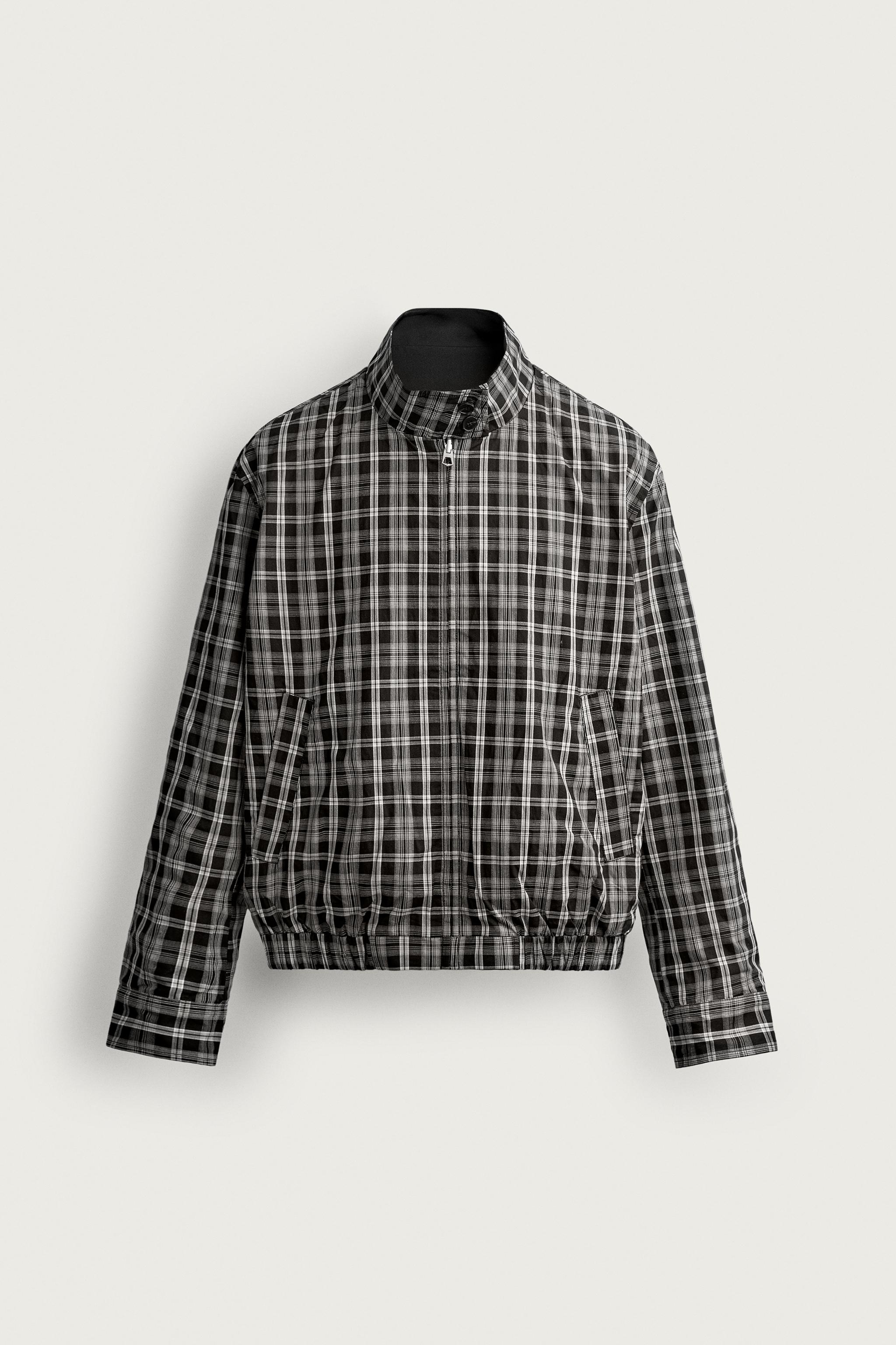 Мужские куртки Zara REVERSIBLE PLAID JACKET — фото 11