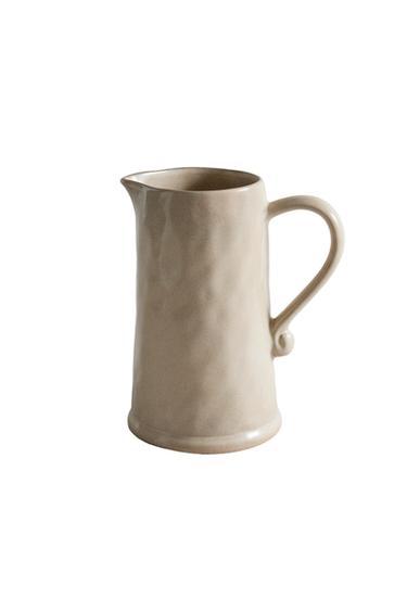 STONEWARE JUG - Taupe grey by Zara