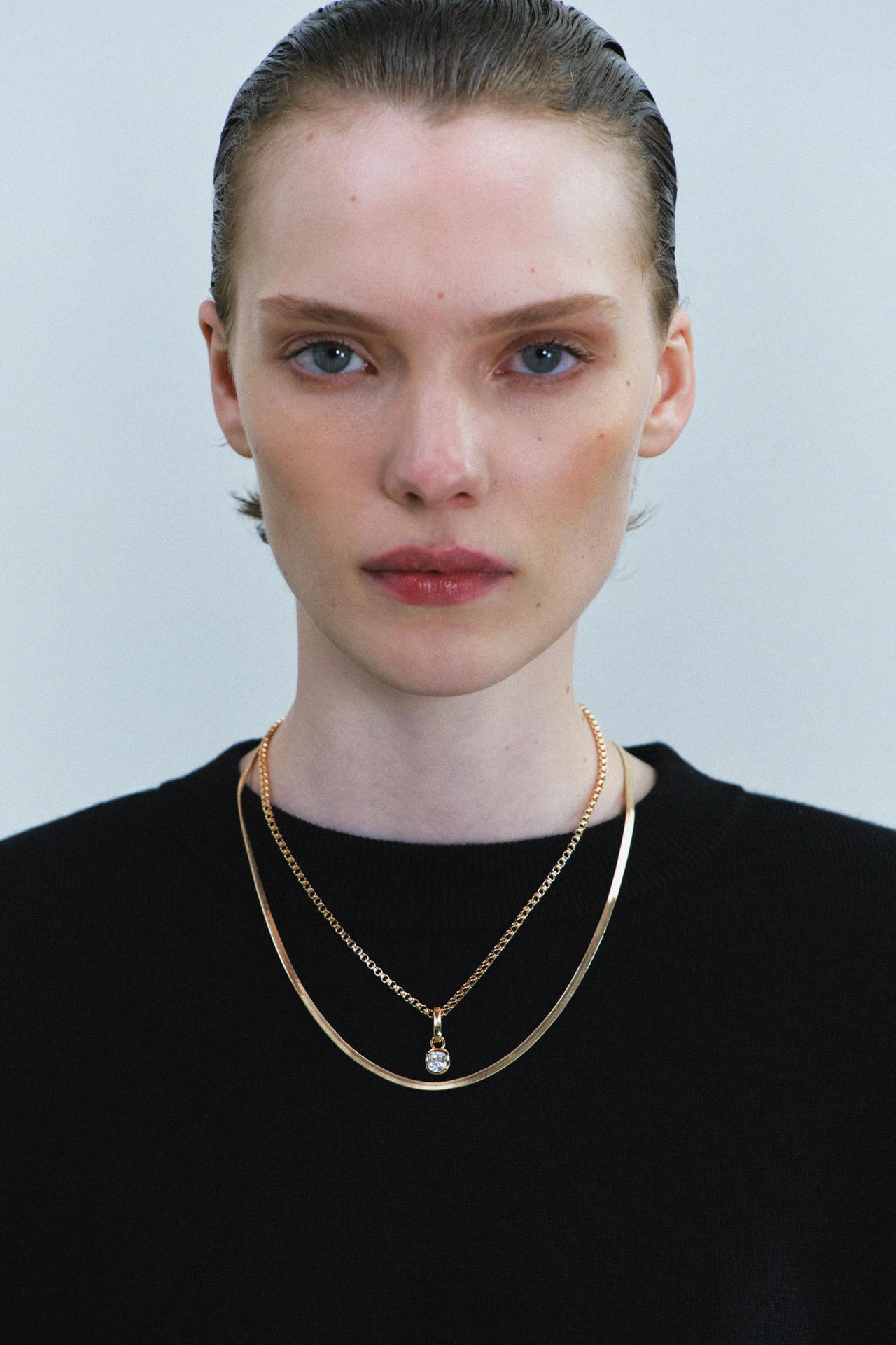 2-PACK CHAIN NECKLACES — Golden