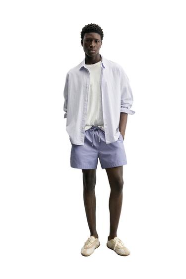 GERUIT OVERHEMD IN REGULAR FIT - Blauw / Lavendel van Zara