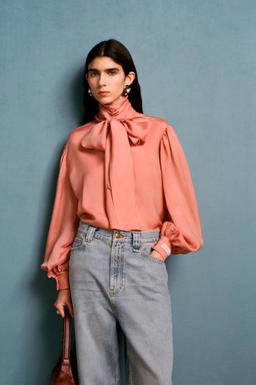 JEAN JAMBE LARGE TAILLE NORMALE WILLY CHAVARRIA X ZARA - Bleu clair de Zara - Image 1