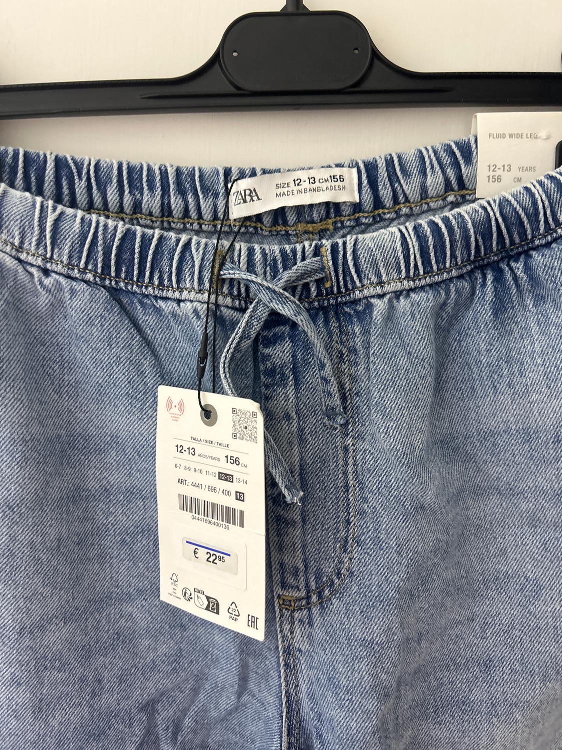 WIDE-LEG DRAWSTRING JEANS - Image 2
