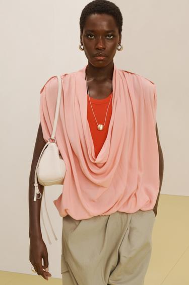 LTHR SHLDR BG 16 - blanc de Zara - Image 2