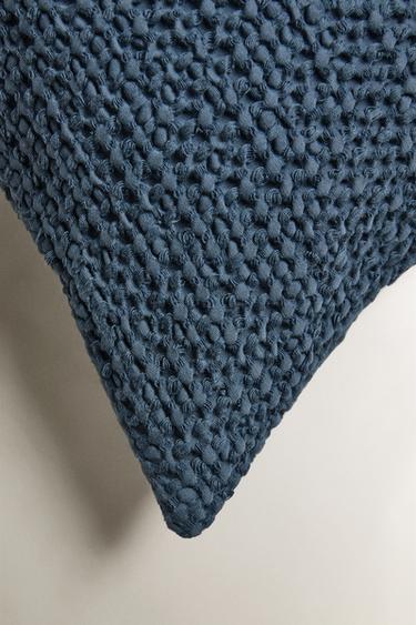 HOUSSE DE COUSSIN WAFFLE - Bleu marine de Zara - Image 1