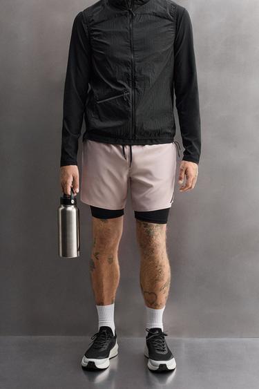2-IN-1 TRAINING SHORTS - Pink by Zara