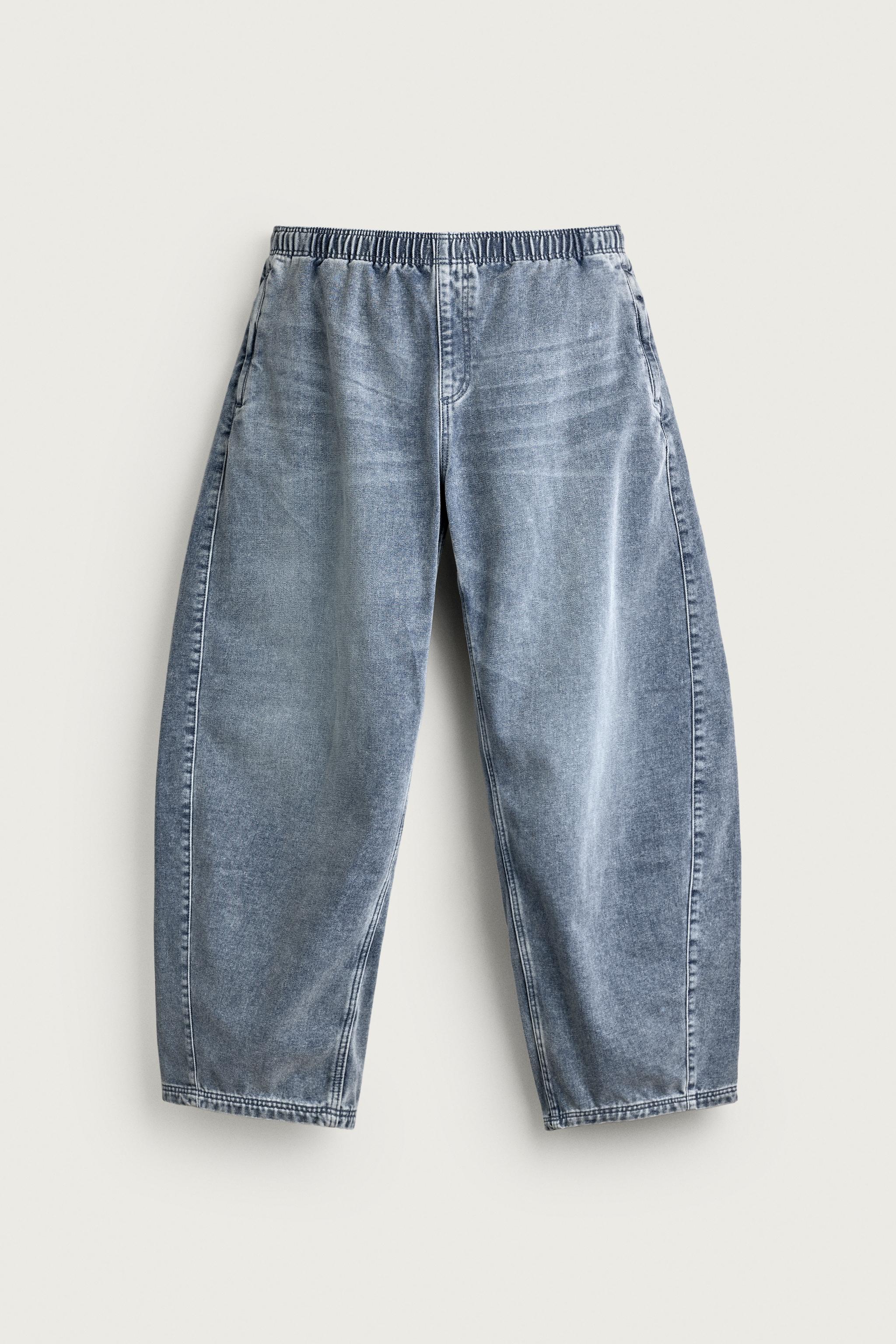PANTALON BALLOON FIT DENIM AFELPADO
