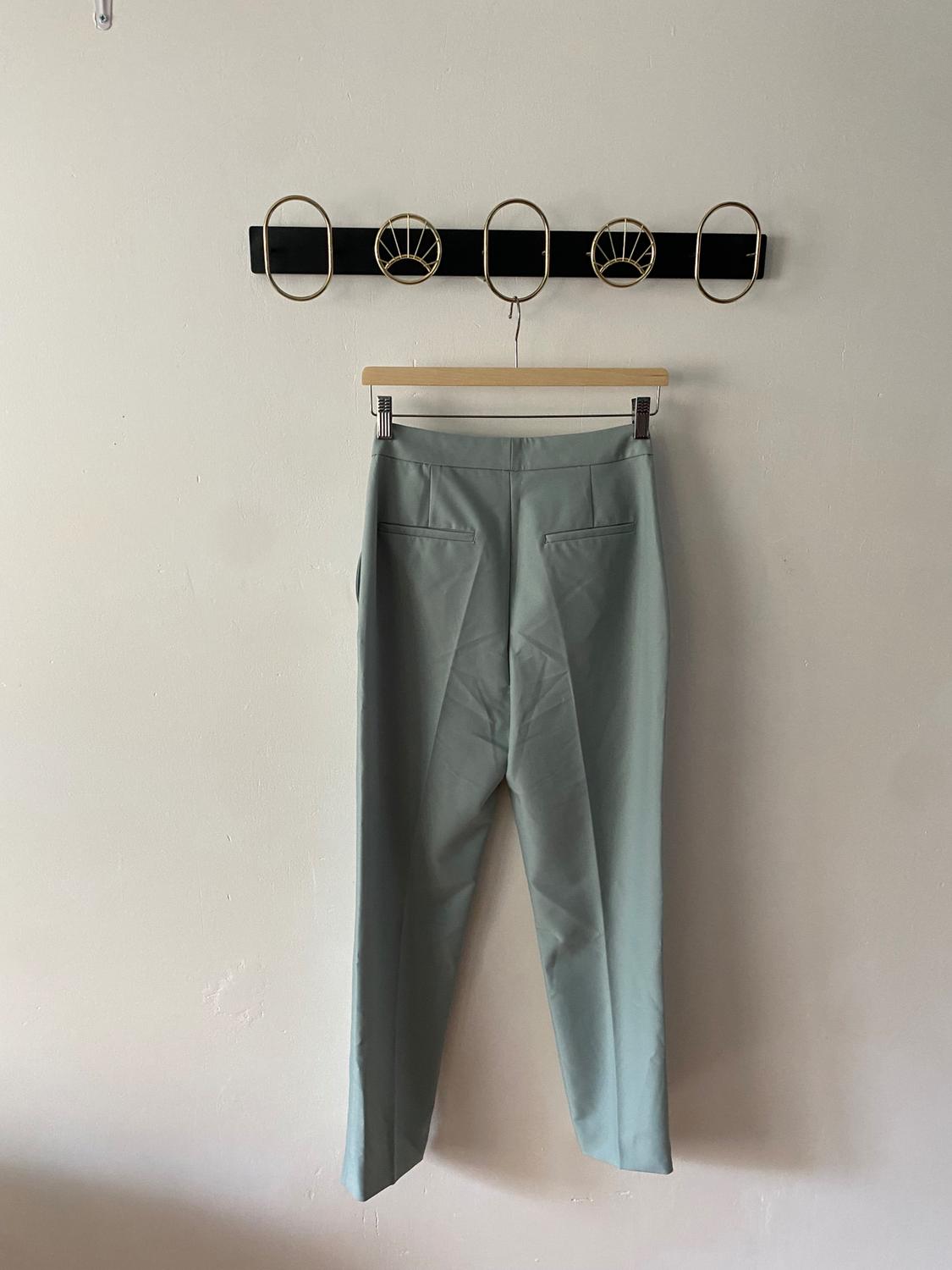 PANTALON DE COSTUME VERT DEAU - Image 2