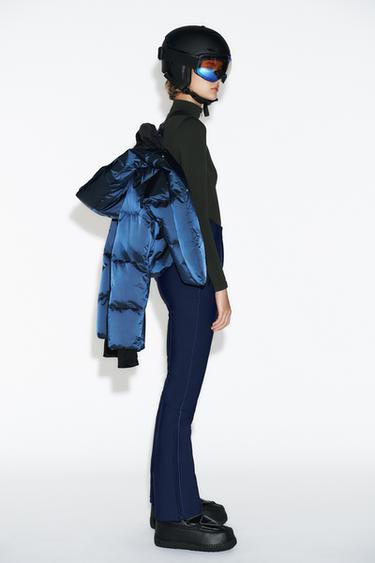 ANORAK QUILTED 80% DOWN 20% FEATHER HOODIE WATER-RESISTANT WINDPROOF RECCO® TECHNOLOGY SKI COLLECTION - Cobalt by Zara - Image 2