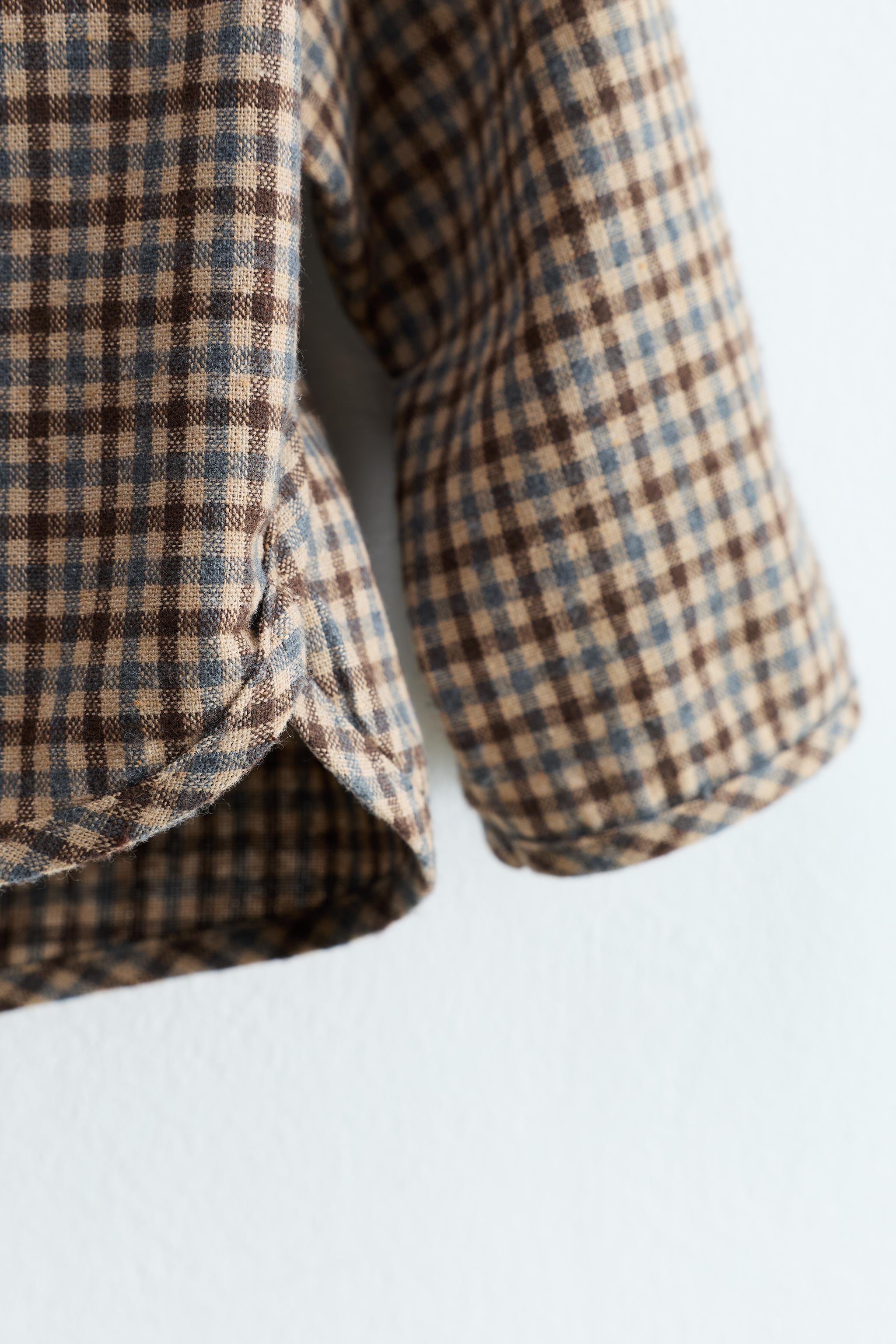 ZARA TIMELESS - PLAID PRINT TOP
