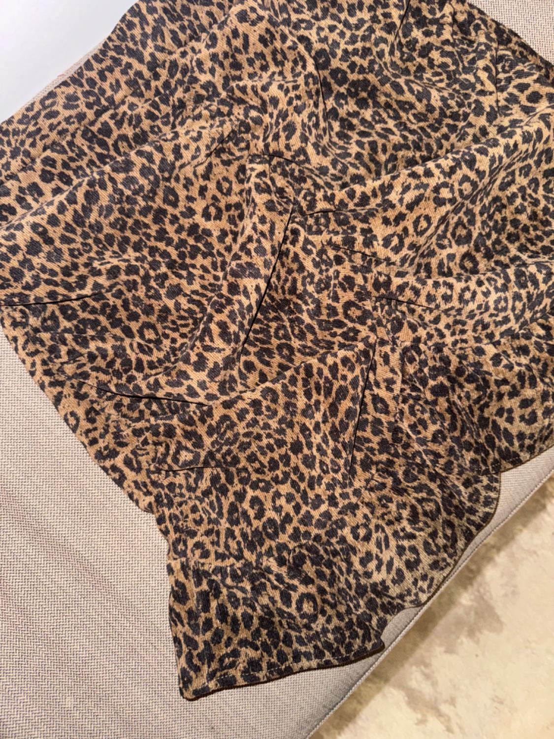 CORDUROY ANIMAL PRINT SKIRT - Image 2