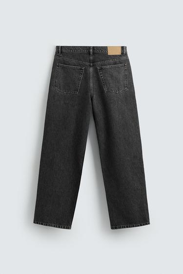 STRAIGHT-LEG JEANS - Charcoal by Zara - Image 6