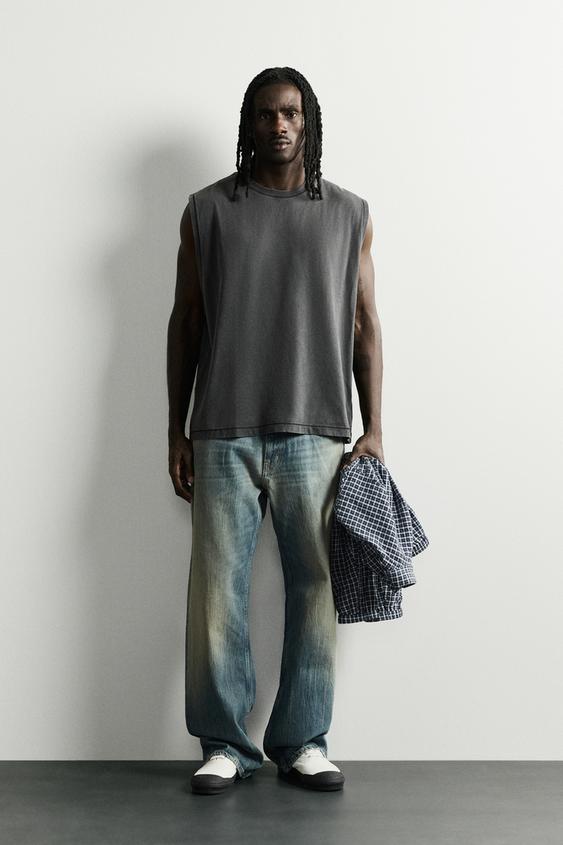 FADED TANK TOP - Dark anthracite by Zara - Image 0