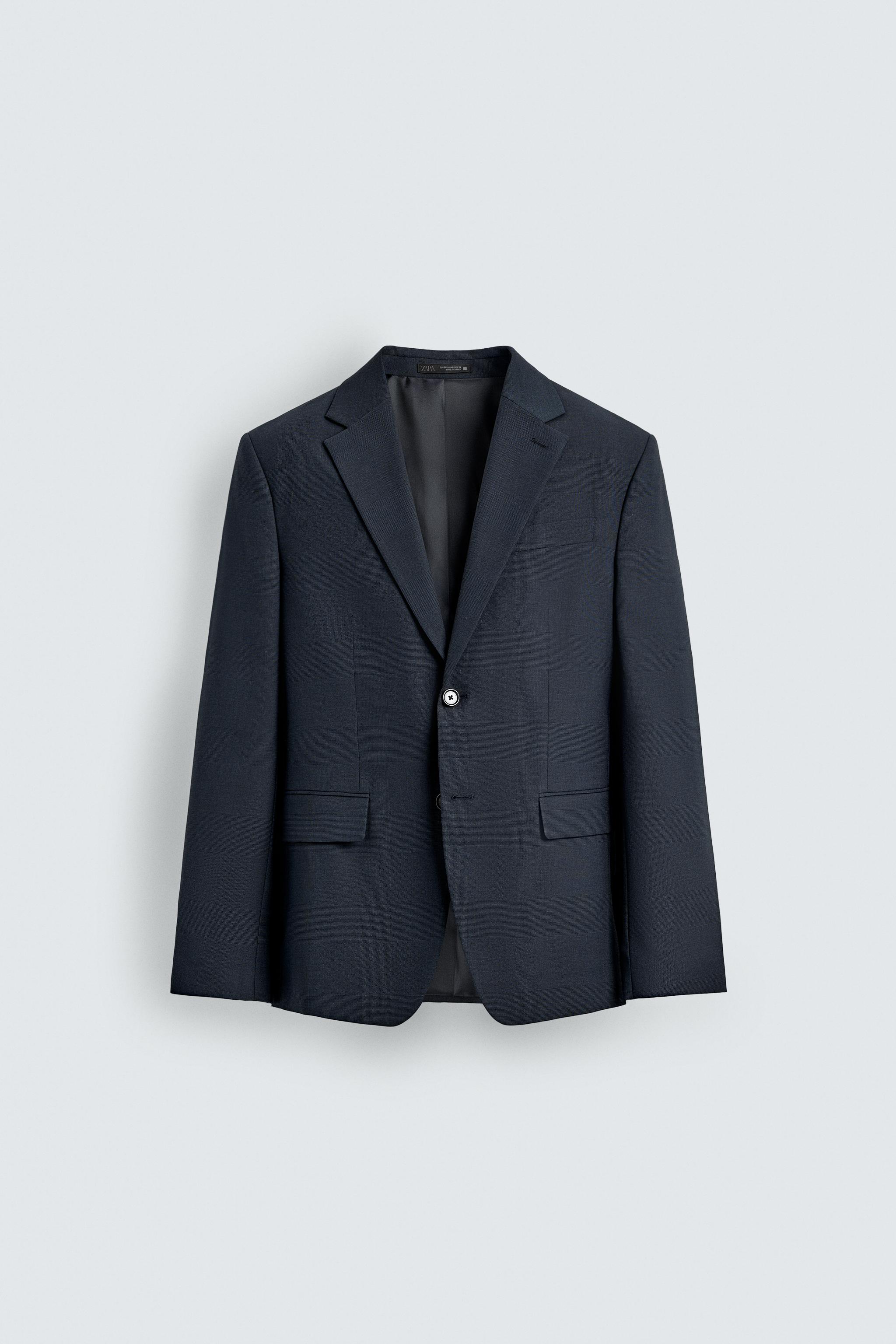 Check Suit Blazer - Blue