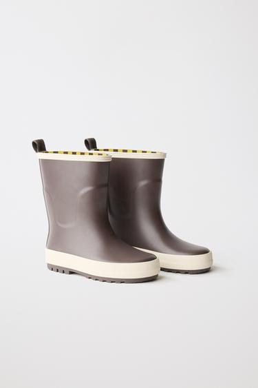 BOTTES DE PLUIE COLOR BLOCK - Marron de Zara