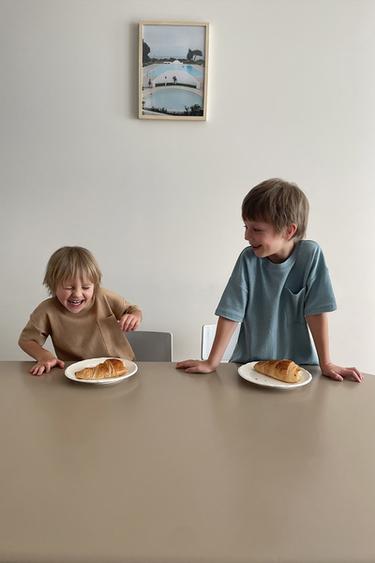 2-6 ANNI/ PIGIAMA LISCIO GOFFRATO - Caramello di Zara