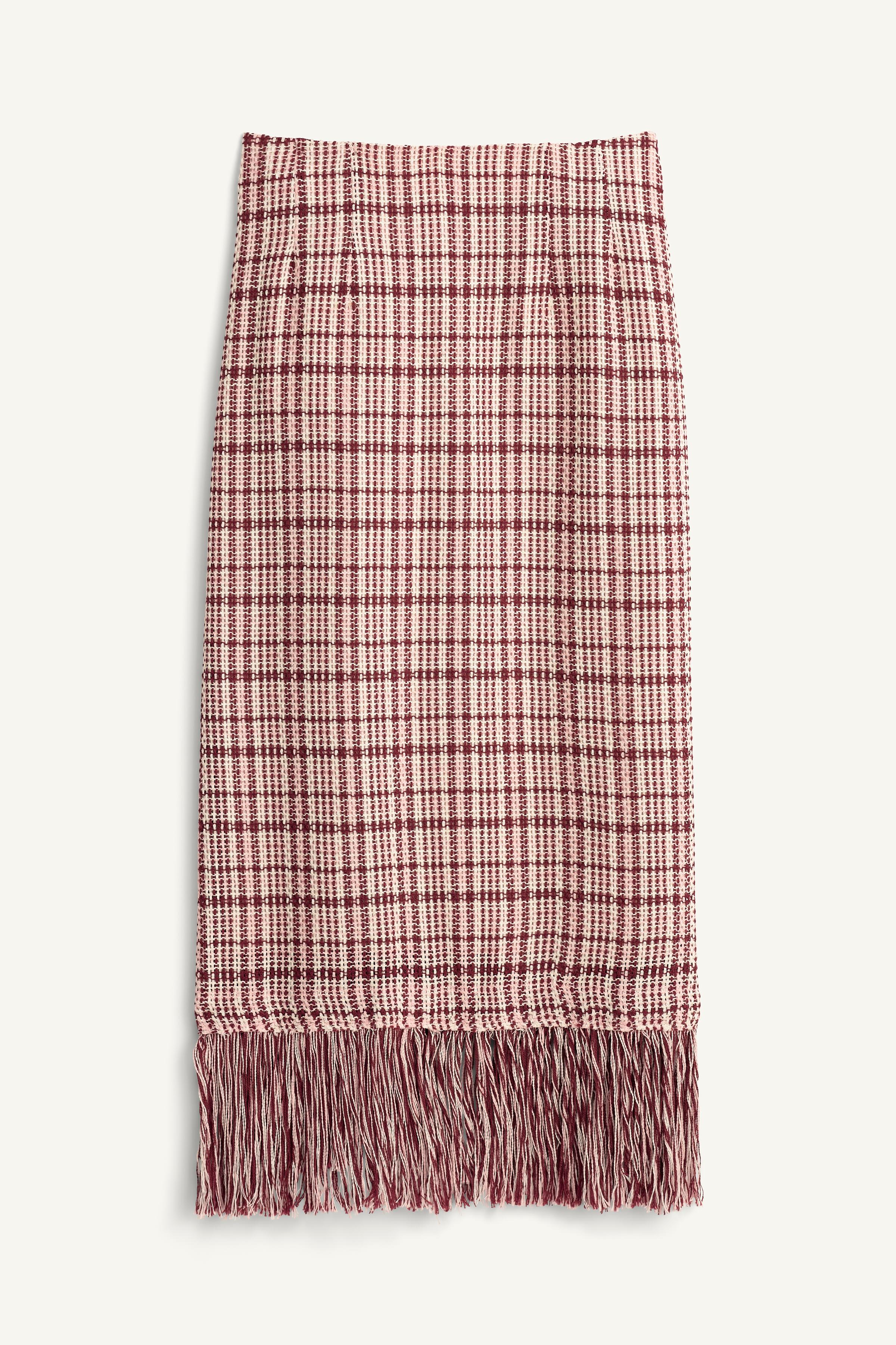 LIMITED EDITION FRINGED STRUCTURED SKIRT