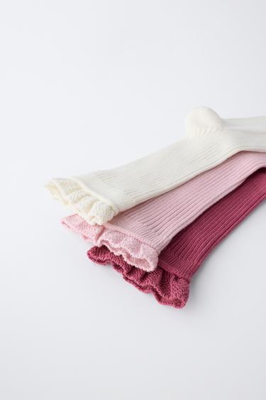 THREE-PACK OF LONG TERRY SOCKS - Pink by Zara - Image 2