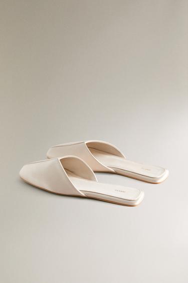 SATEEN MULE SLIPPERS WITH TRIM DETAIL - 1-870 by Zara - Image 1