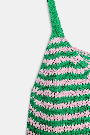 TOP EN MAILLE À RAYURES ET FINES BRETELLES - Multicolore de Zara - Image 6