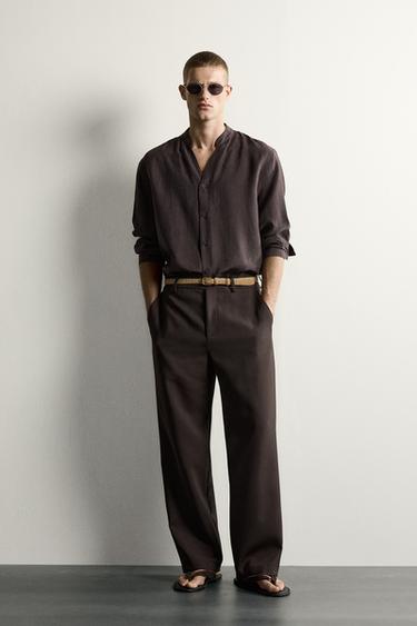 „RELAXED FIT“ LENGVI MARŠKINIAI – Ruda – „Zara“