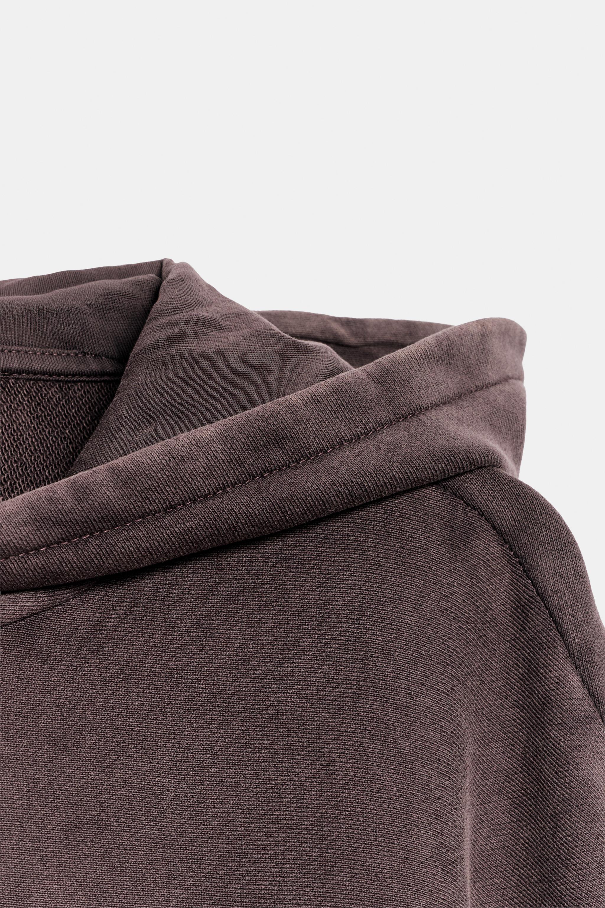 Zara WASHED EFFECT CAPE HOODIE — фото 8