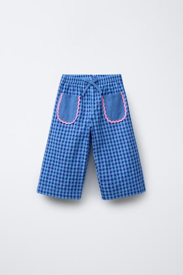 CHECK CULOTTES - CASA LAWA © X ZARA KIDS - Blue by Zara