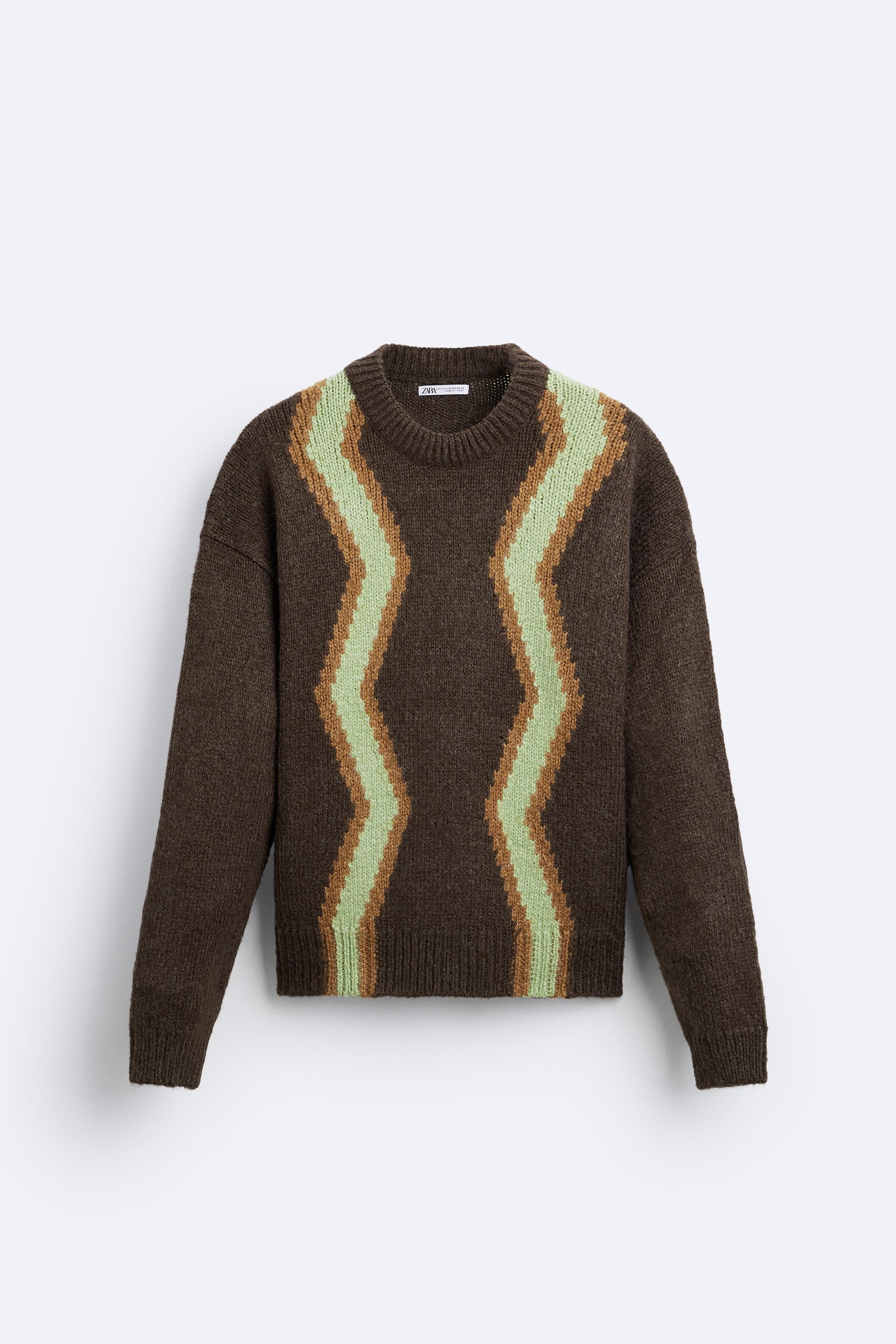 Zara Geometric Jacquard Sweater – Garmisland