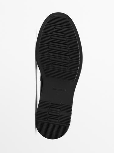 Zara Nappa penny loafers - Black - Image 0