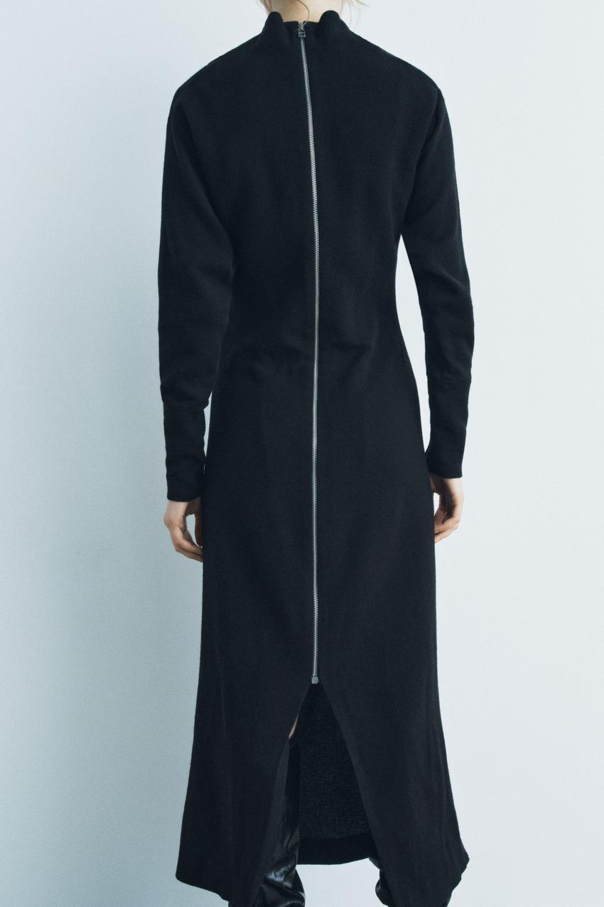 ロングジッパーワンピース ZWコレクション - ブラック | ZARA Japan / 日本 