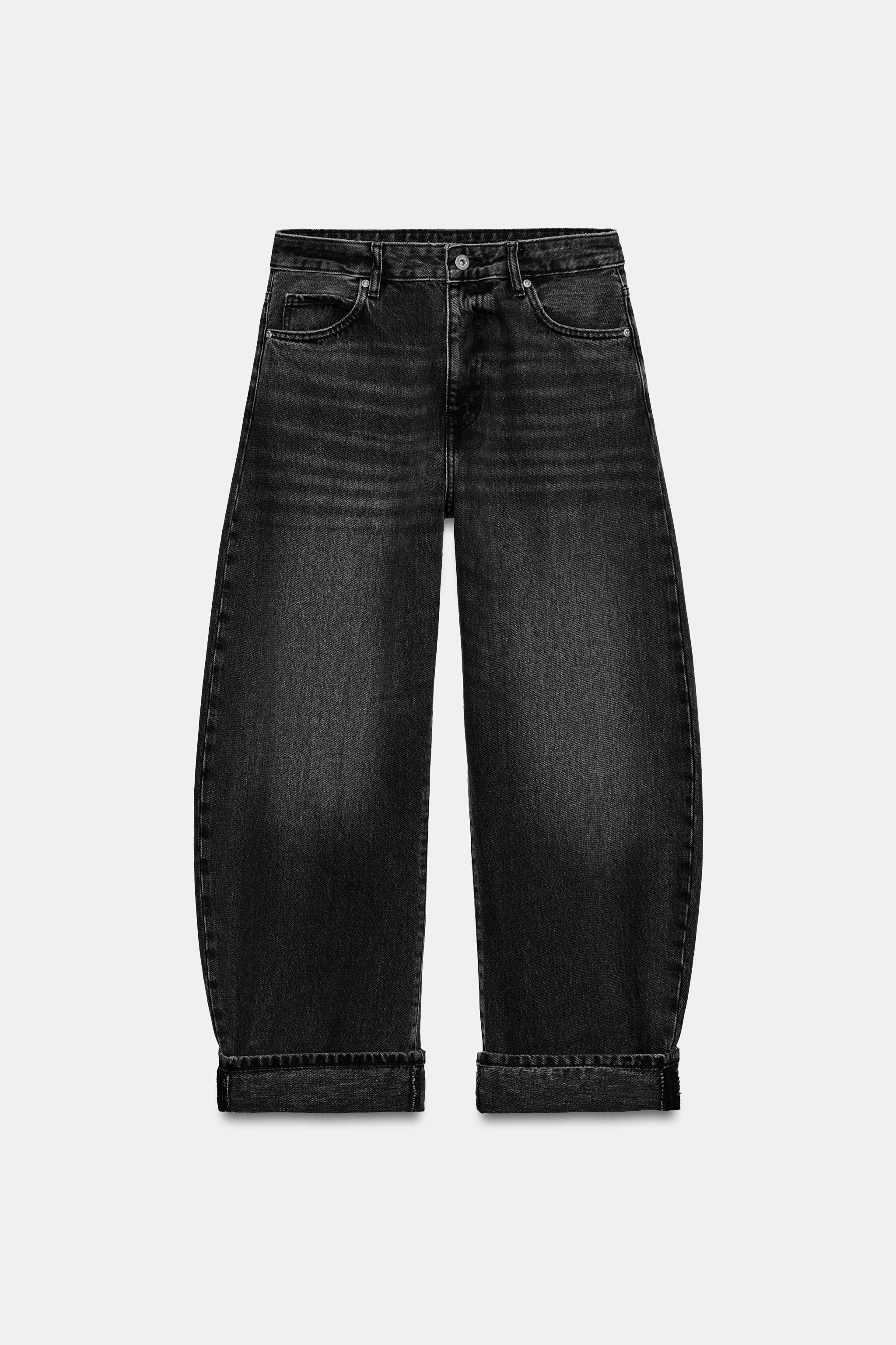 ZW COLLECTION MID-RISE CUFFED BALLOON JEANS