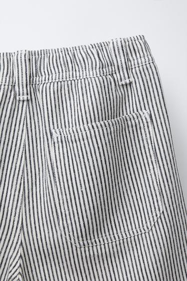 STRIPED BERMUDA SHORTS - White by Zara - Image 2