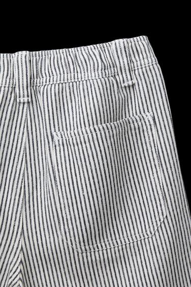 STRIPED BERMUDA SHORTS - White by Zara