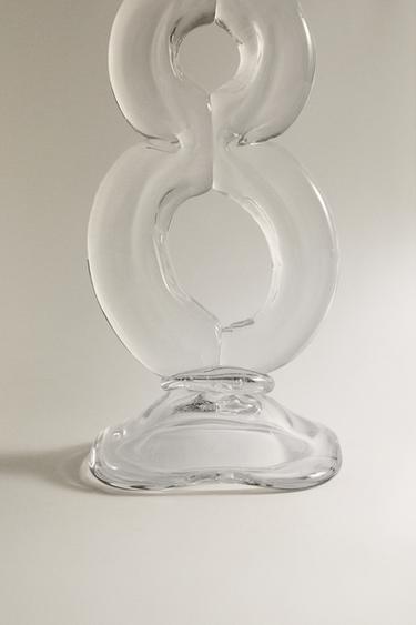SPHERE DESIGN GLASS CANDLE HOLDER - Transparent by Zara - Image 3