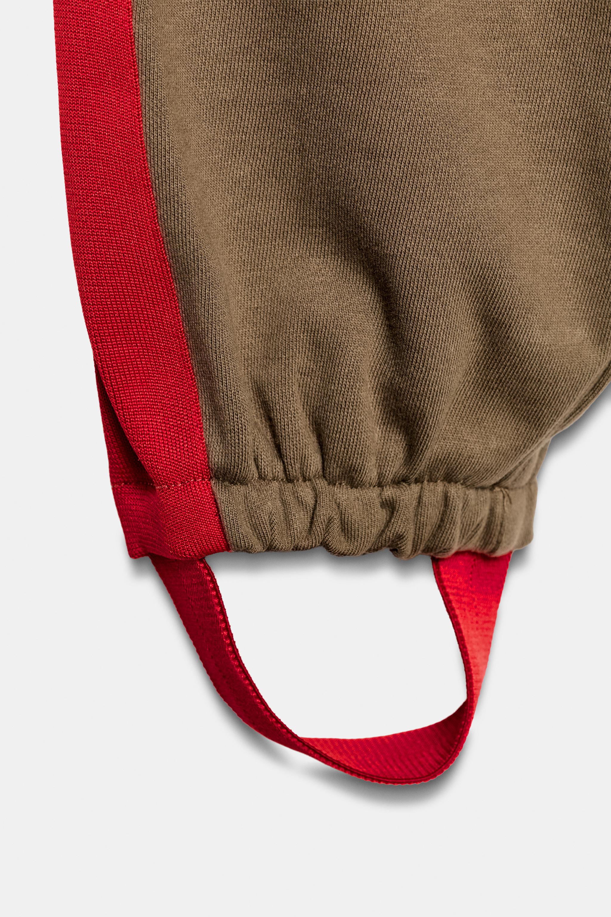Женские брюки Zara STIRRUP SIDE-STRIPE TROUSERS — фото 7