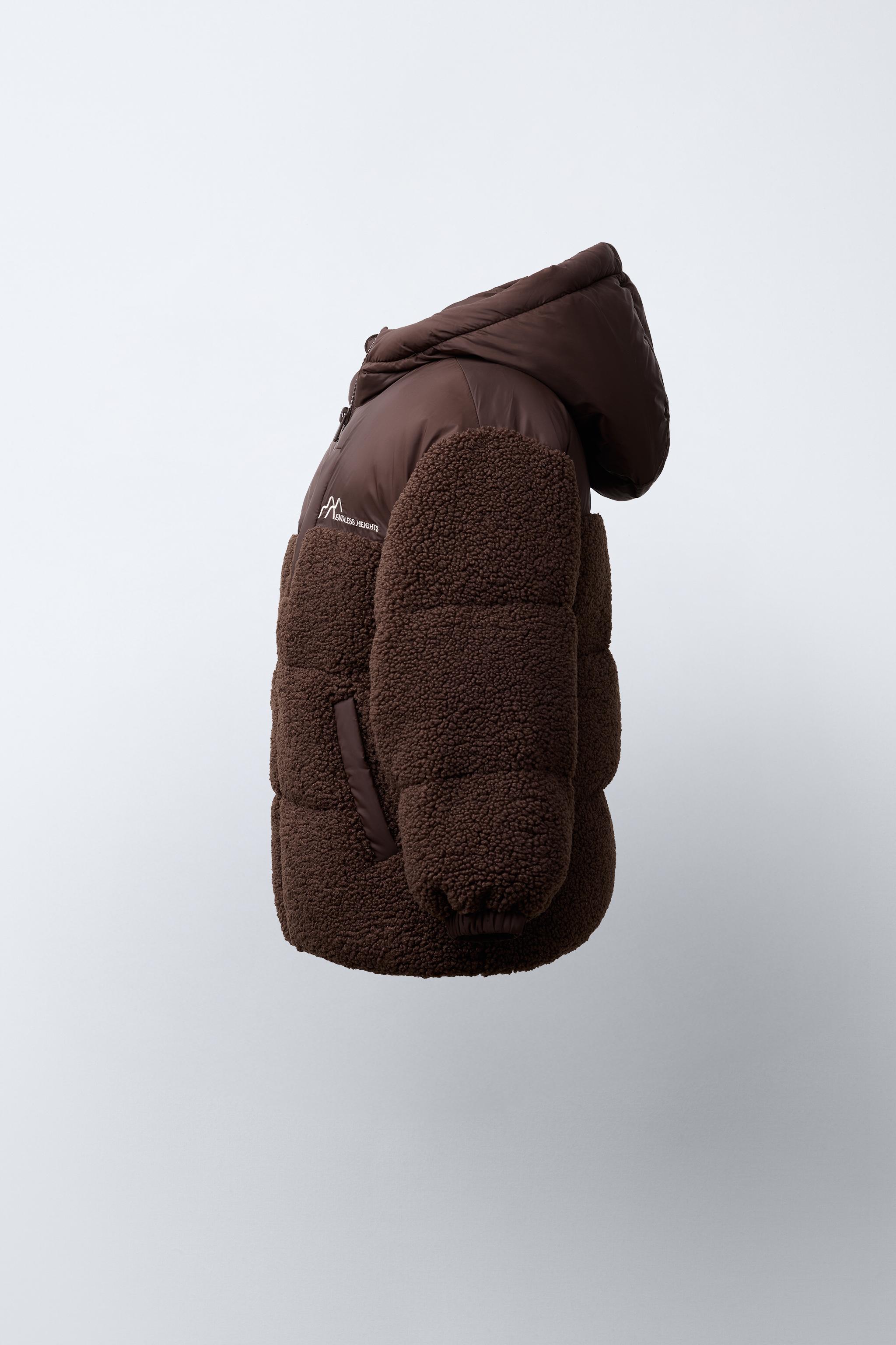 COMBINATION FLEECE COAT