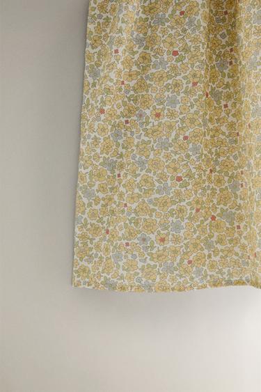 ROBE ENFANT FLEURS - Jaune de Zara - Image 3
