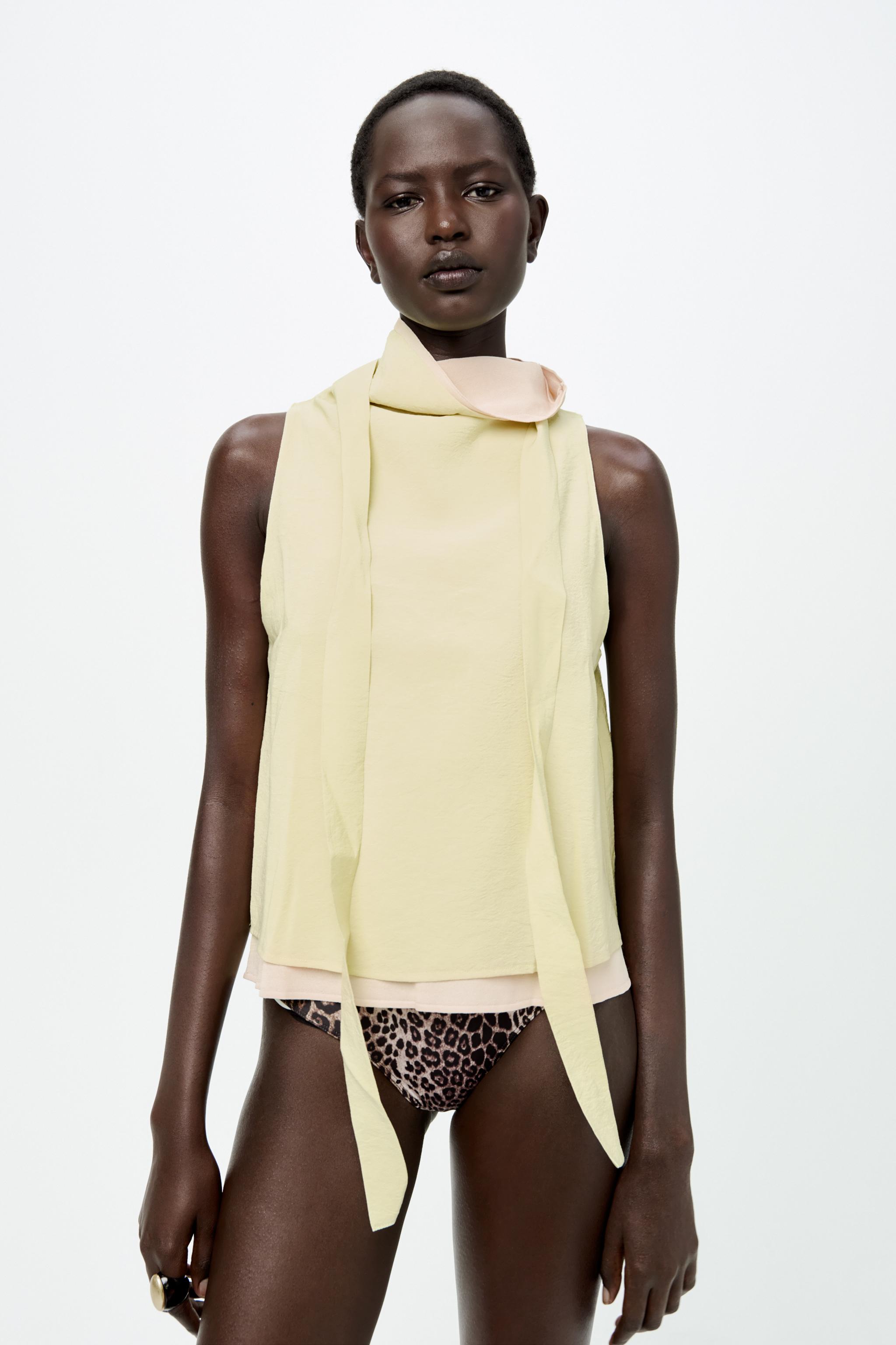 green turtle neck zara