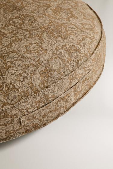 MORRIS & CO. HEMP AND COTTON PET FLOOR CUSHION - Mustard by Zara - Image 1