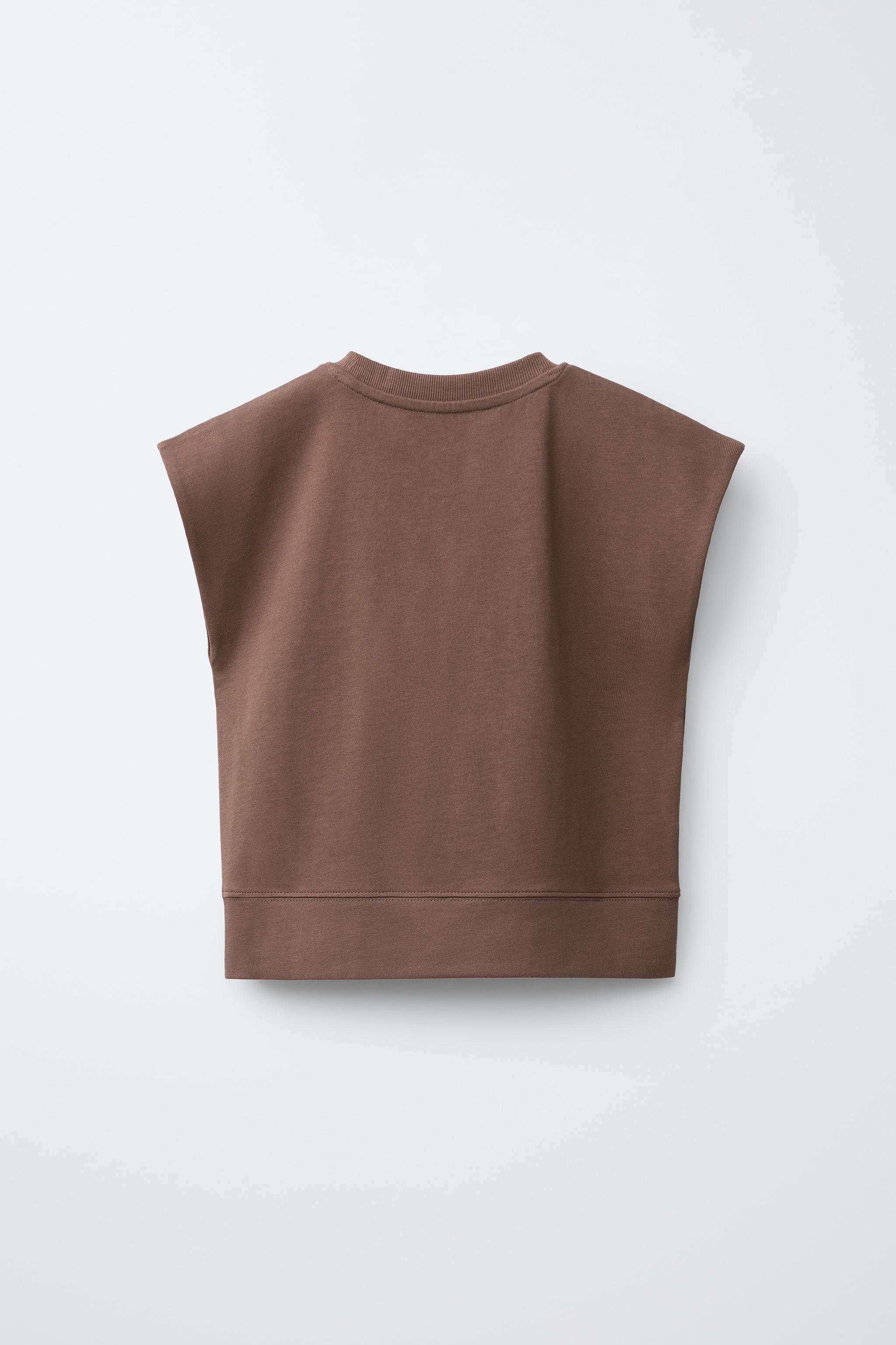 PLAIN HEAVY WEIGHT T-SHIRT — Brown
