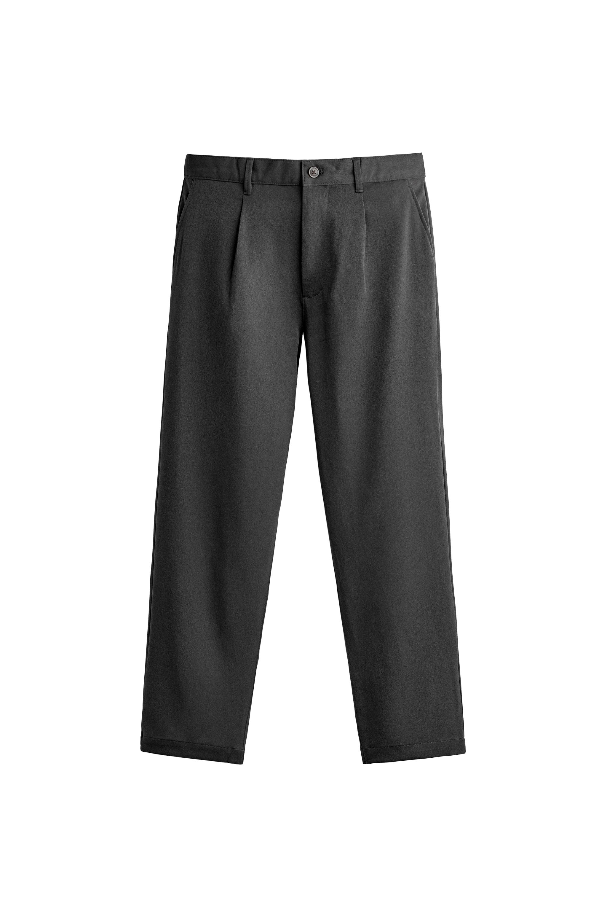 PANTALONS RELAXED FIT AMB PLECS