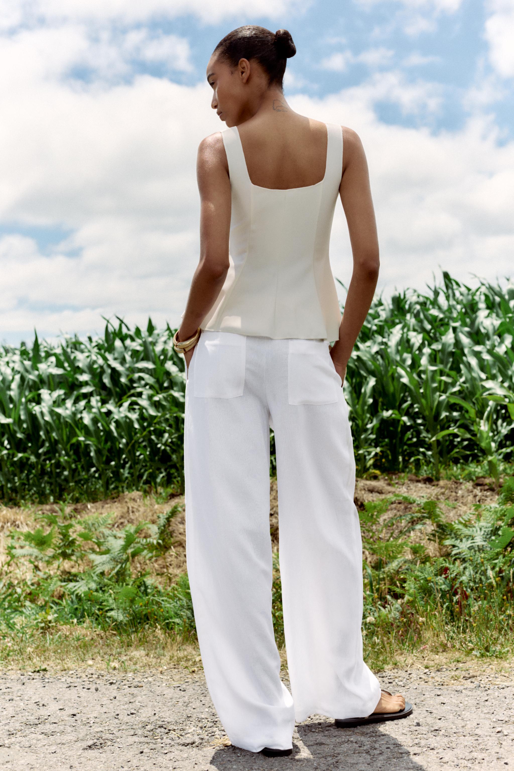 TOP GILET STRETCH PÉPLUM
