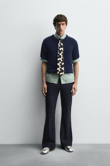 플레어 핏 팬츠 HARRY LAMBERT FOR ZARA X DISNEY - Zara의 네이비 - 이미지 0