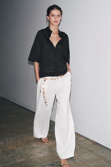 قميص من الرامي ZW COLLECTION - أسود الخاص بـ Zara