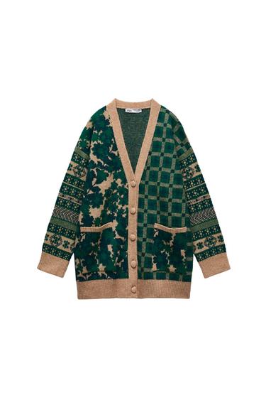 KNIT JACQUARD JACKET