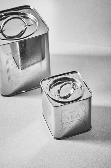 STAINLESS STEEL STORAGE JAR - Steel by Zara