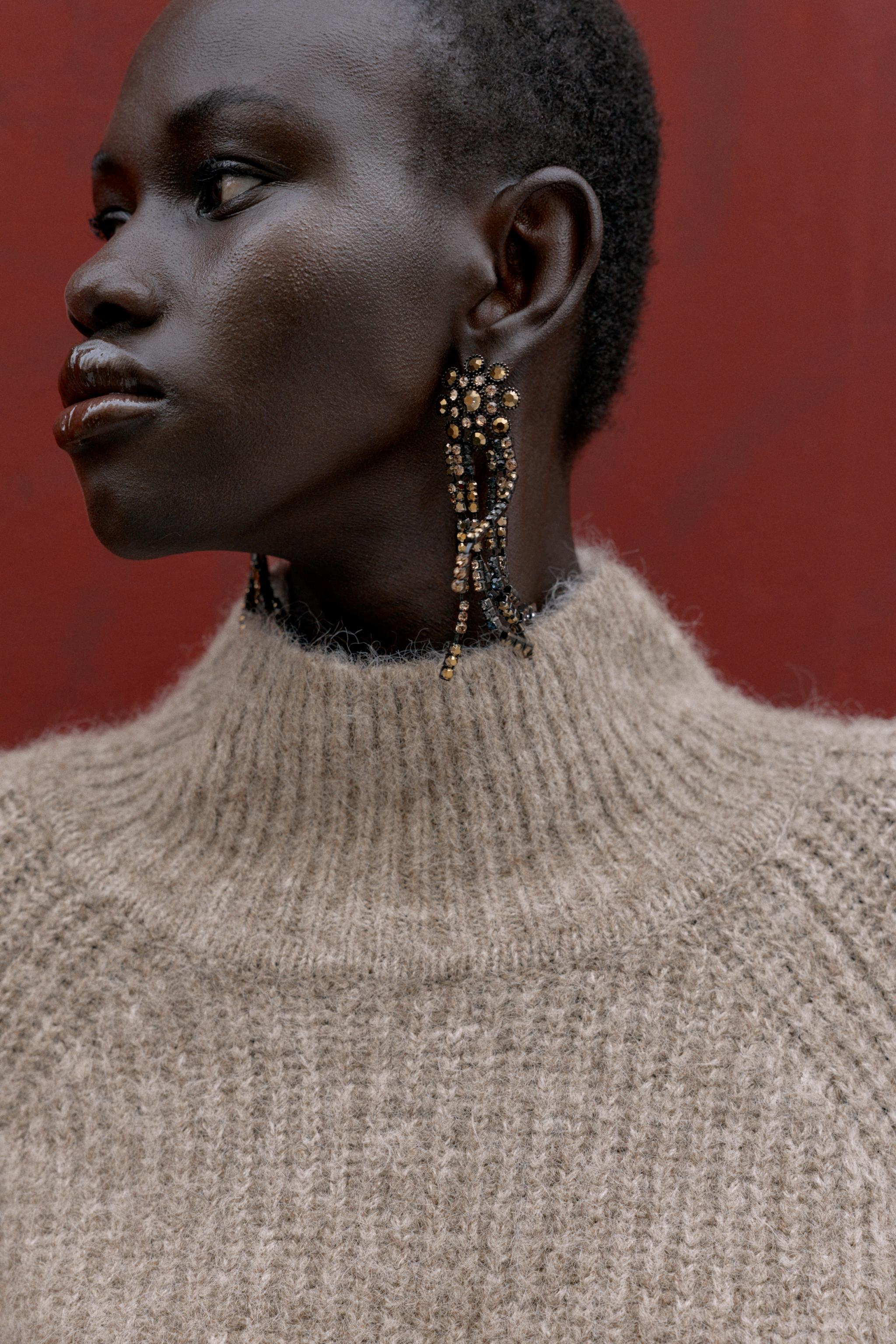 WIDE SLEEVE KNIT JUMPER