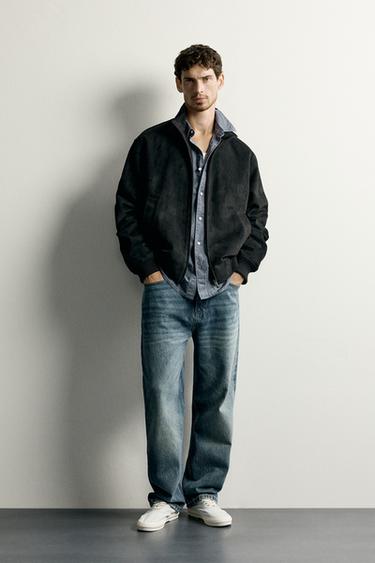 ΜΠΟΥΦΑΝ REGULAR FIT ΜΕ ΟΨΗ ΚΑΣΤΟΡ - Μαύρο του Zara