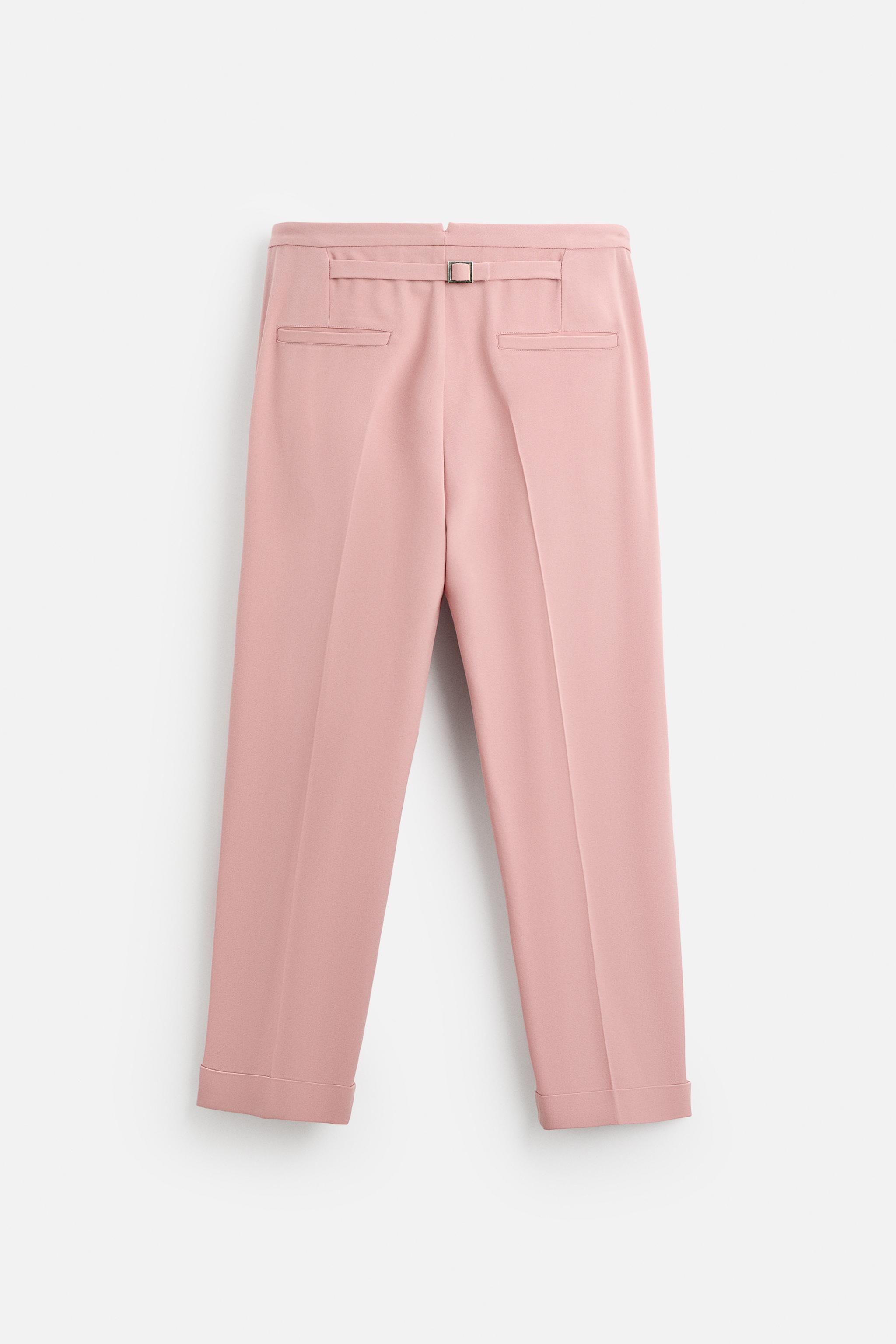 TAB TROUSERS X HARRY LAMBERT - Pink | ZARA Turkey