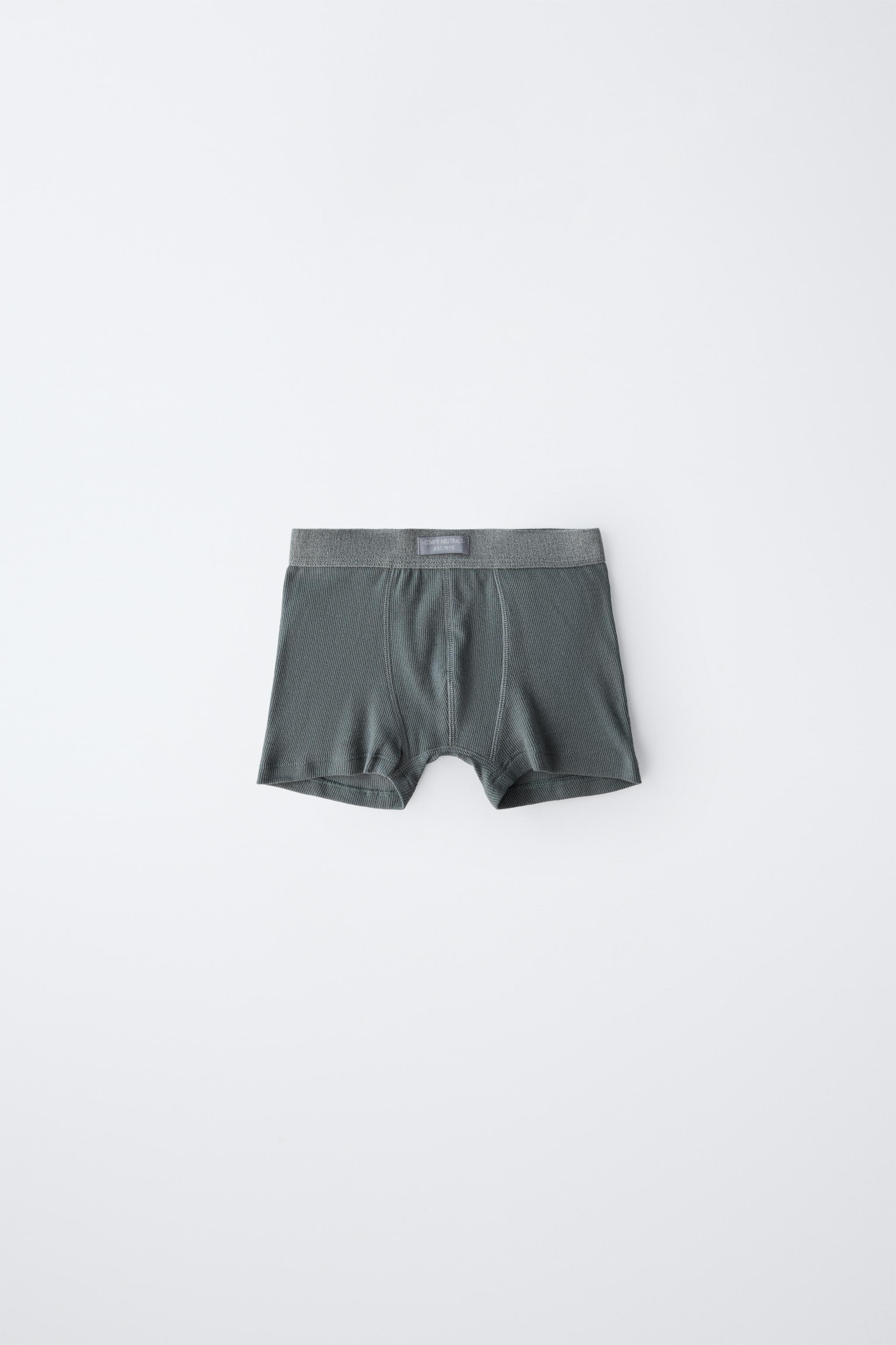 AGES 6-14/ THREE-PACK OF BOXERS WITH LABEL - Multicoloured