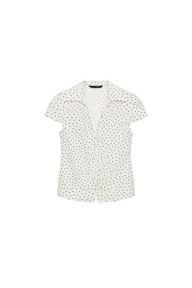 RUCHED FITTED SHIRT